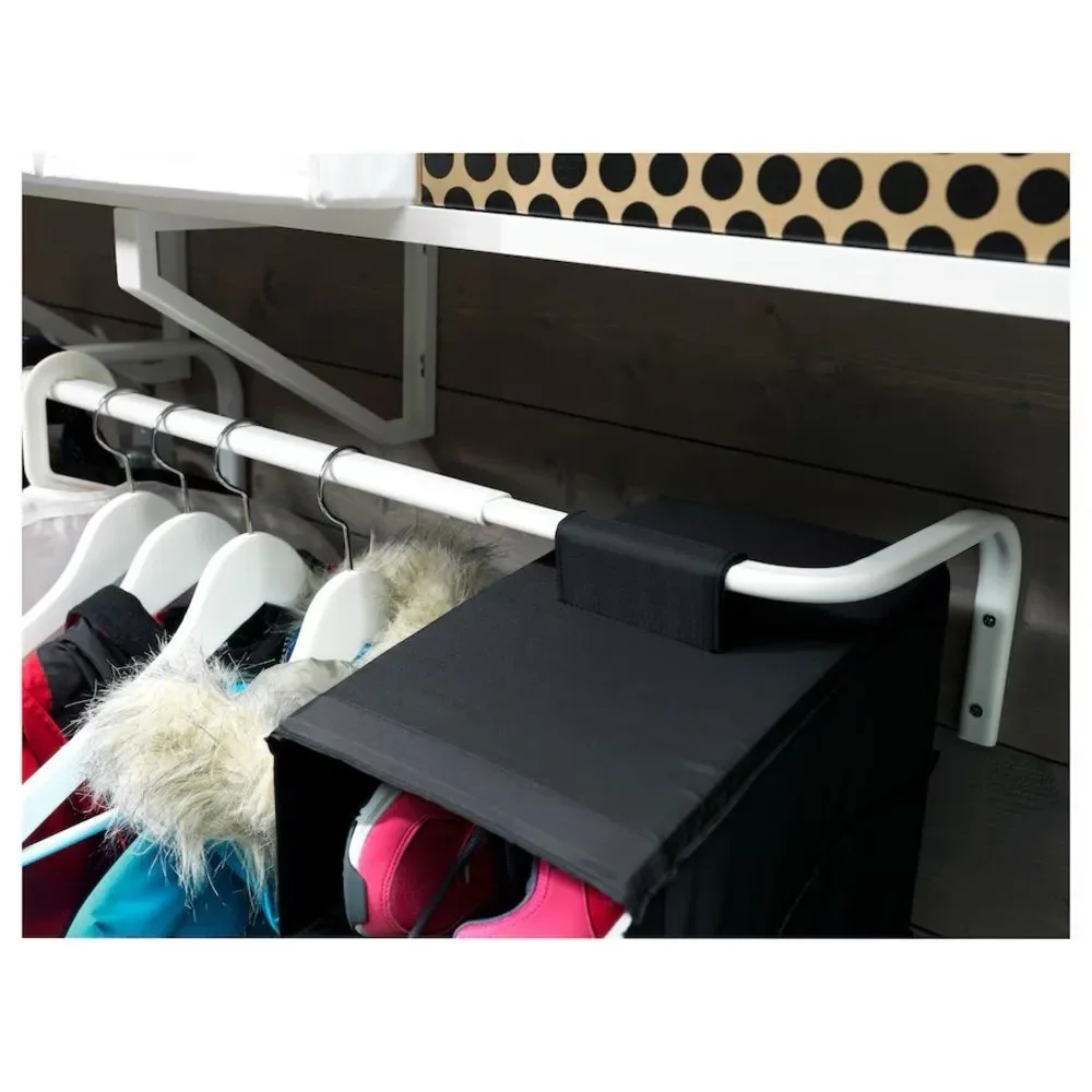 NWT IKEA MULIG White Clothes Bar (23 5/8 -35 3/8
